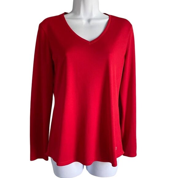 Reel Legends Freeline Red Long Sleeve Performance Top Women's Size Small NEW - Picture 2 of 7